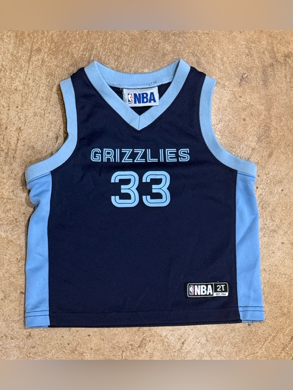 Memphis Grizzlies NBA Basketball Jersey #33 Pau Gasol 2T